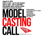 Charlotte Fashion Week Casting Call 8/13/2022